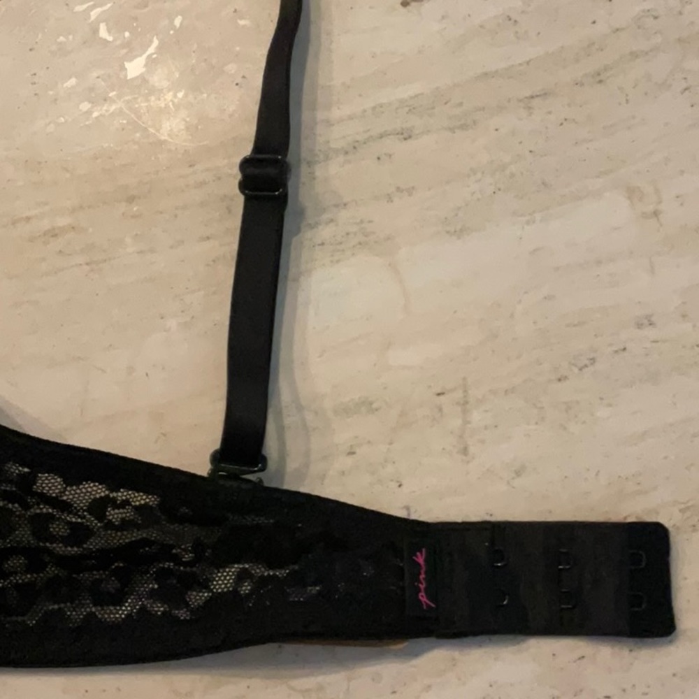 Victoria’s Secret Pink Push Up Padded Bra VS Wear Everywhere Size 34C New Black - Picture 11 of 16